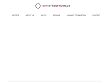 Tablet Screenshot of ministryofnomads.com
